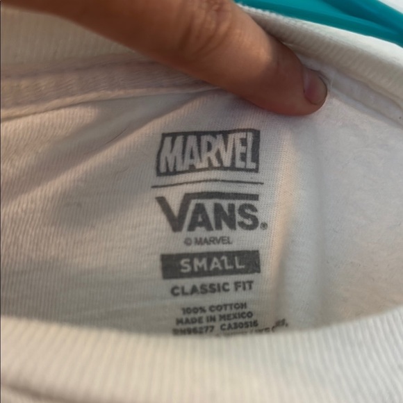 Vans x Marvel White Long Sleeve Tee Classic Crew - Picture 6 of 6